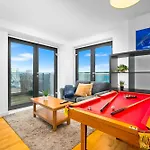 Central Flat Pool Table Balcony