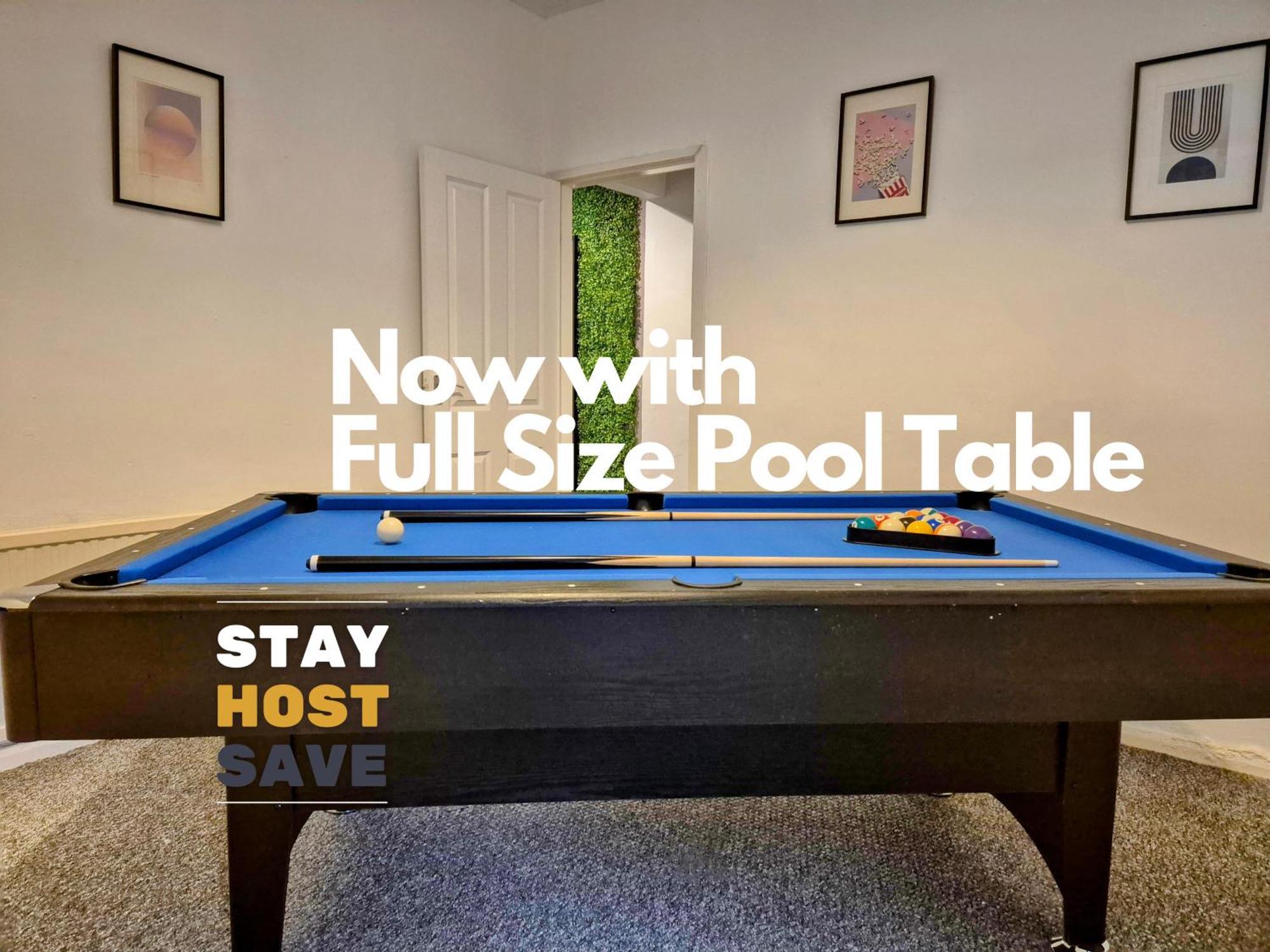 Spacious 2 Bed With Full Size Pool Table & Sky Sports - Sleeps Upto 8 - Close To Centre With Free Parking - Hosted By Host Save