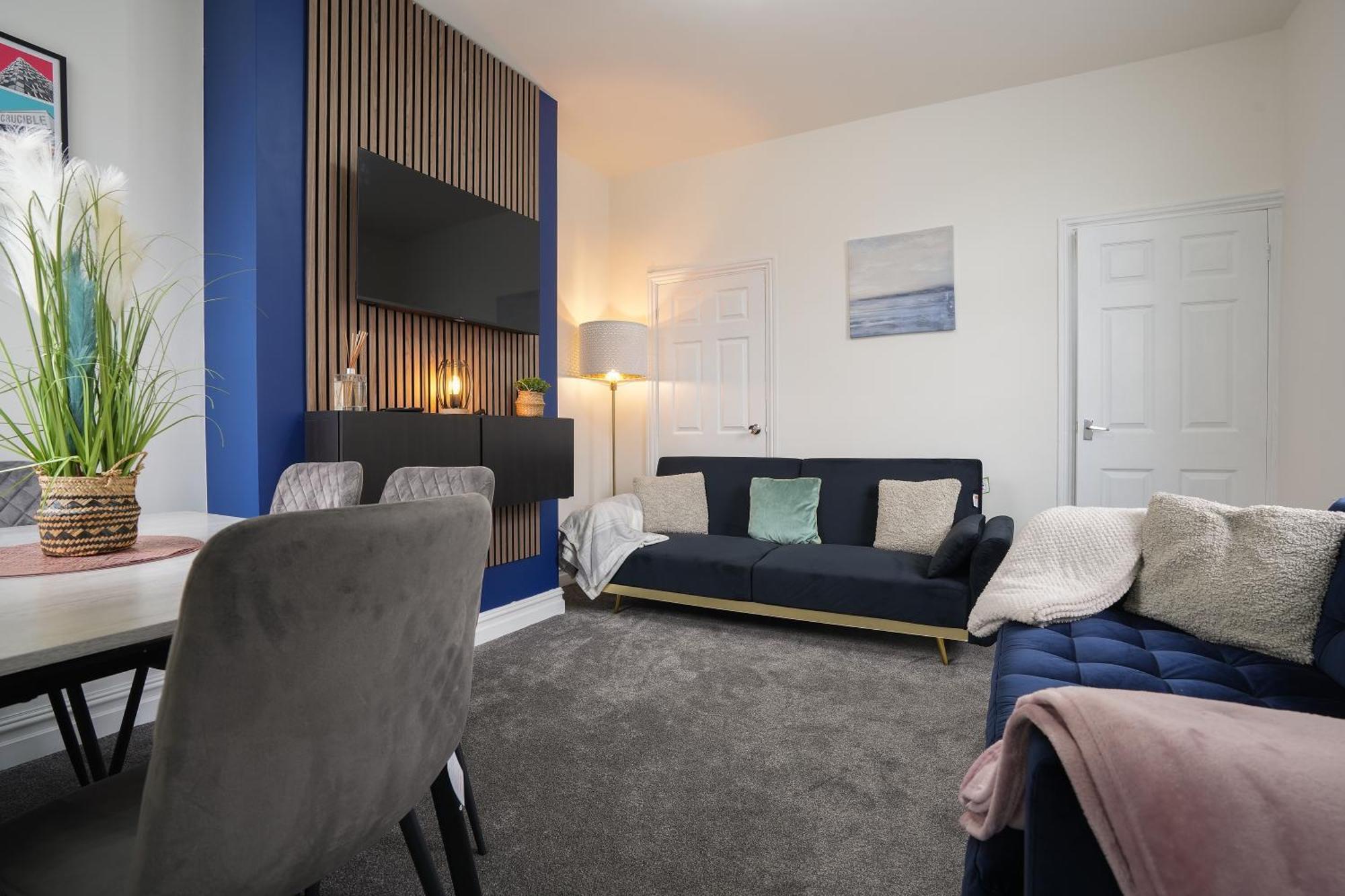 Apartment Myrtle House - Spacious 4 Bed, Free Parking & Close To The Centre, Great For Contractors, Groups & Families - Hosted By Host Save Sheffield